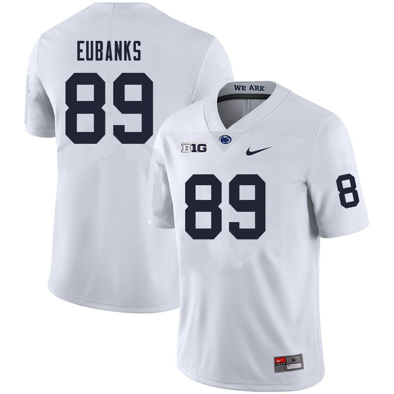 NCAA Nike Men's Penn State Nittany Lions Winston Eubanks #89 College Football Authentic White Stitched Jersey UDU6198TQ